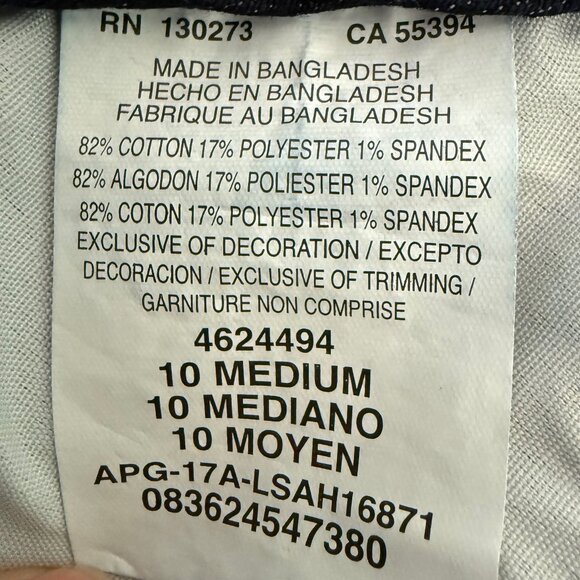 Lee Total Freedom‎ Dark Denim Stretchy Shorts Size 10 - Picture 6 of 6